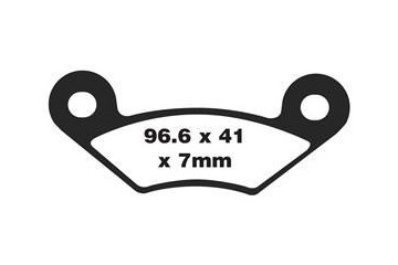 Jeu de plaquettes de frein EBC FA483TT Utilisation Route