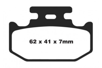 Jeu de plaquettes de frein EBC FA497TT Utilisation Route