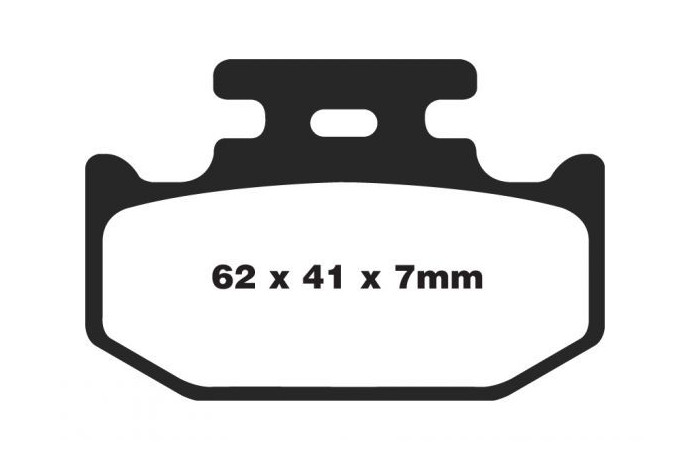 Jeu de plaquettes de frein EBC FA497TT Utilisation Route
