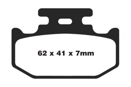 Jeu de plaquettes de frein EBC FA497TT Utilisation Route
