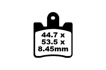Jeu de plaquettes de frein EBC FA423/4HH Utilisation Route