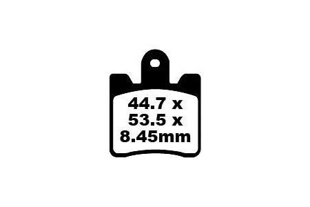 Jeu de plaquettes de frein EBC FA423/4HH Utilisation Route