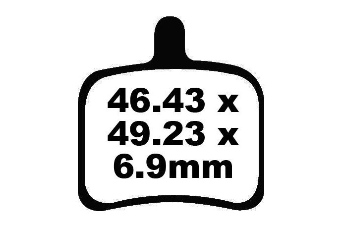 Jeu de plaquettes de frein EBC FA460HH Utilisation Route Jeu de plaquettes de frein EBC FA460HH Utilisation Route