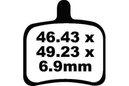Jeu de plaquettes de frein EBC FA460HH Utilisation Route