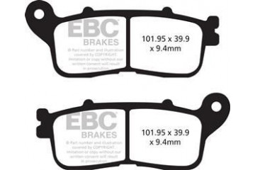 Jeu de plaquettes de frein EBC FA636HH Utilisation Route