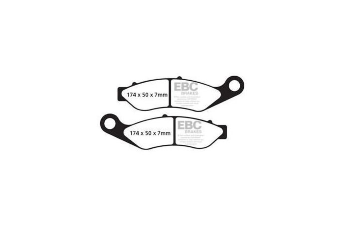 Jeu de plaquettes de frein EBC FA638HH Utilisation Route