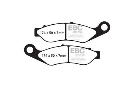 Jeu de plaquettes de frein EBC FA638HH Utilisation Route