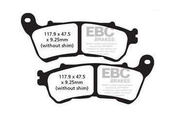Jeu de plaquettes de frein EBC FA640HH Utilisation Route