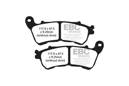 Jeu de plaquettes de frein EBC FA640HH Utilisation Route