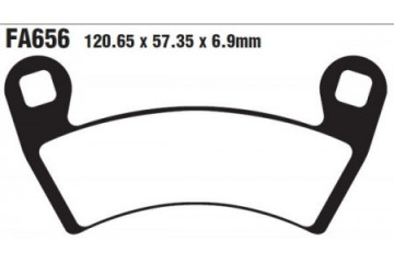 Set of EBC brake pads Road use FA656TT