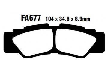 Coppia pastiglie freno EBC FA677TT Utilizzo strada