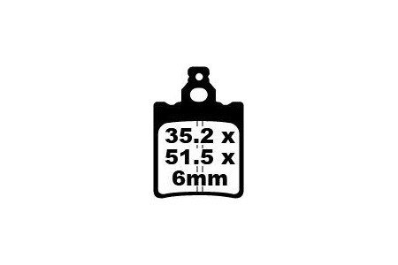 Coppia pastiglie freno EBC FA060 Utilizzo strada