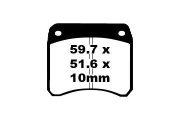 Jeu de plaquettes de frein EBC FA016 FA016HH Utilisation Route