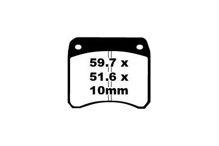 Jeu de plaquettes de frein EBC FA016 FA016HH Utilisation Route
