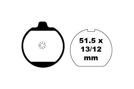 Coppia pastiglie freno EBC FA037 Utilizzo strada