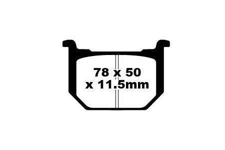 Coppia pastiglie freno EBC FA051 Utilizzo strada