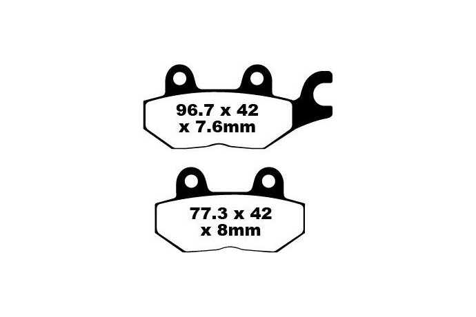 Coppia pastiglie freno EBC FA215 Utilizzo strada Coppia pastiglie freno EBC FA215 Utilizzo strada