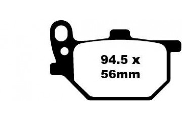 Coppia pastiglie freno EBC FA041 Utilizzo strada
