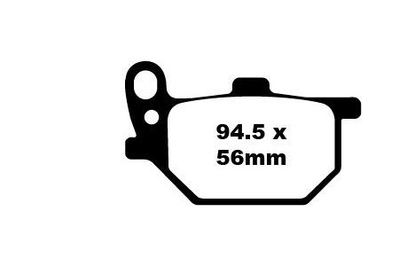 Coppia pastiglie freno EBC FA041 Utilizzo strada