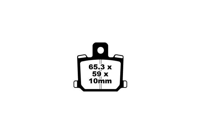 Coppia pastiglie freno EBC FA064 Utilizzo strada Coppia pastiglie freno EBC FA064 Utilizzo strada