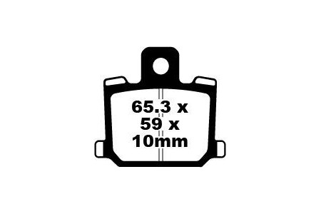 Coppia pastiglie freno EBC FA064 Utilizzo strada