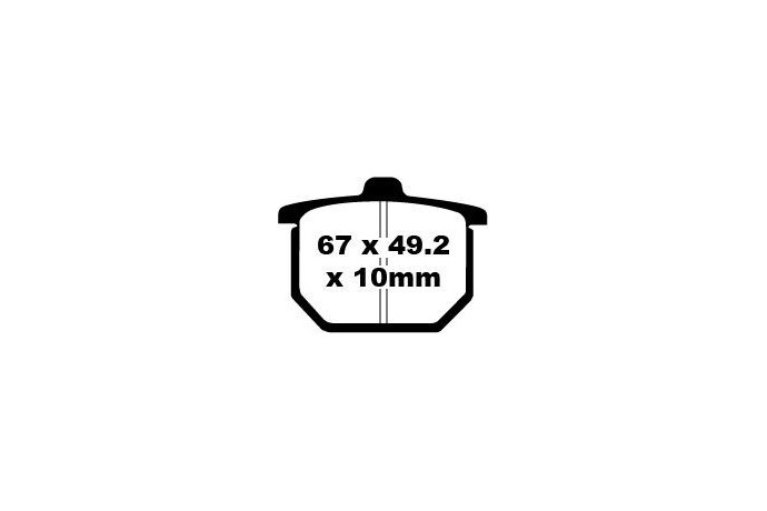 Jeu de plaquettes de frein EBC FA030 FA030V Utilisation Route Jeu de plaquettes de frein EBC FA030 FA030V Utilisation Route