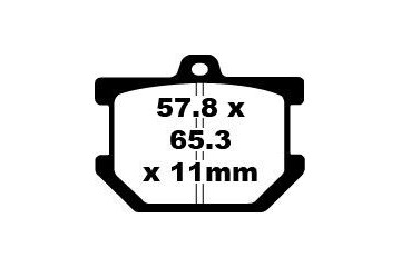 Coppia pastiglie freno EBC FA034 Utilizzo strada