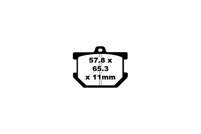 Jeu de plaquettes de frein EBC FA034 Utilisation Route Jeu de plaquettes de frein EBC FA034 Utilisation Route