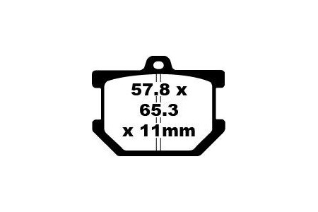 Coppia pastiglie freno EBC FA034 Utilizzo strada