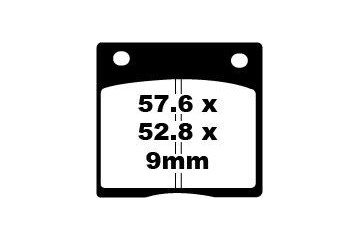 Jeu de plaquettes de frein EBC FA036 Utilisation Route Jeu de plaquettes de frein EBC FA036 Utilisation Route