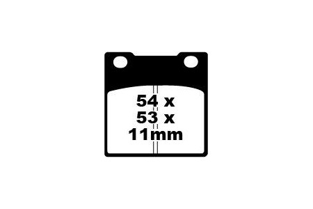 Coppia pastiglie freno EBC FA045 Utilizzo strada