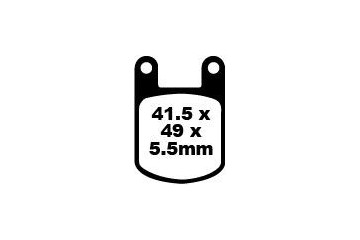 Coppia pastiglie freno EBC FA050 Utilizzo strada
