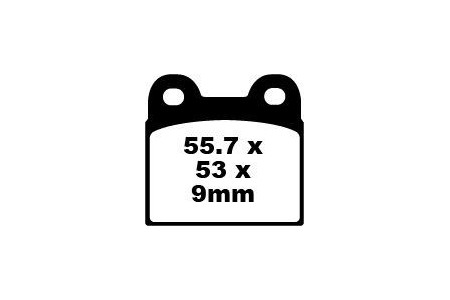 Coppia pastiglie freno EBC FA057 Utilizzo strada