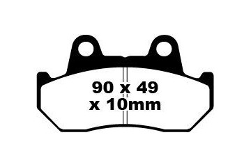 Jeu de plaquettes de frein EBC FA069 FA069HH FA069V Utilisation Route