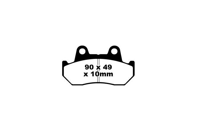 Jeu de plaquettes de frein EBC FA069 FA069HH FA069V Utilisation Route Jeu de plaquettes de frein EBC FA069 FA069HH FA069V Utilisation Route