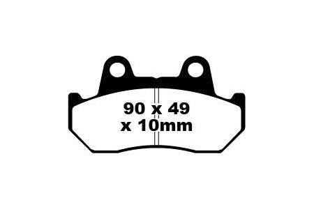 Jeu de plaquettes de frein EBC FA069 FA069HH FA069V Utilisation Route