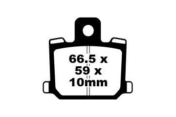 Coppia pastiglie freno EBC FA070 Utilizzo strada