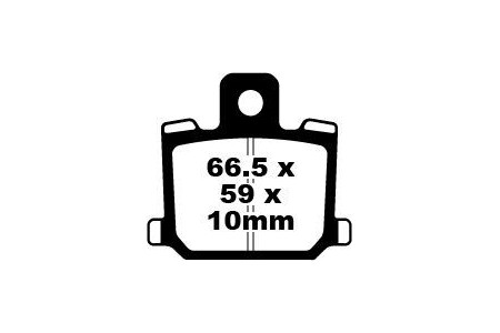 Coppia pastiglie freno EBC FA070 Utilizzo strada