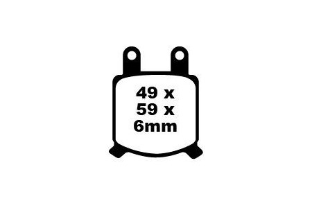 Coppia pastiglie freno EBC FA076 Utilizzo strada