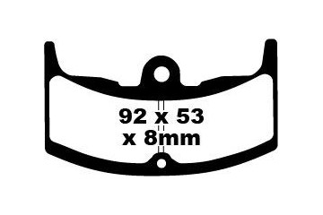 Coppia pastiglie freno EBC FA080 Utilizzo strada