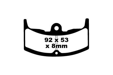 Coppia pastiglie freno EBC FA080 Utilizzo strada