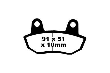 Coppia pastiglie freno EBC FA090 Utilizzo strada