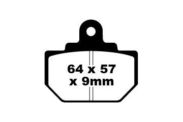 Coppia pastiglie freno EBC FA111 Utilizzo strada
