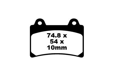EBC Bremsbelagsatz Verwendung Straße FA123 FA123V FA123HH