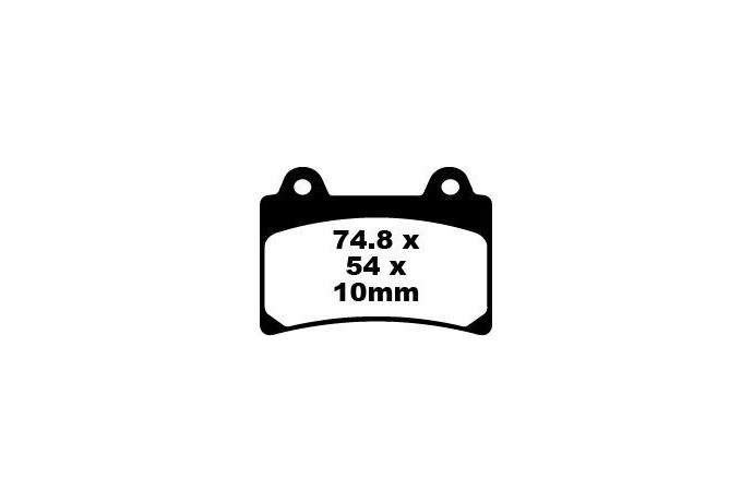 Jeu de plaquettes de frein EBC FA123 FA123V FA123HH Utilisation Route Jeu de plaquettes de frein EBC FA123 FA123V FA123HH Utilisation Route