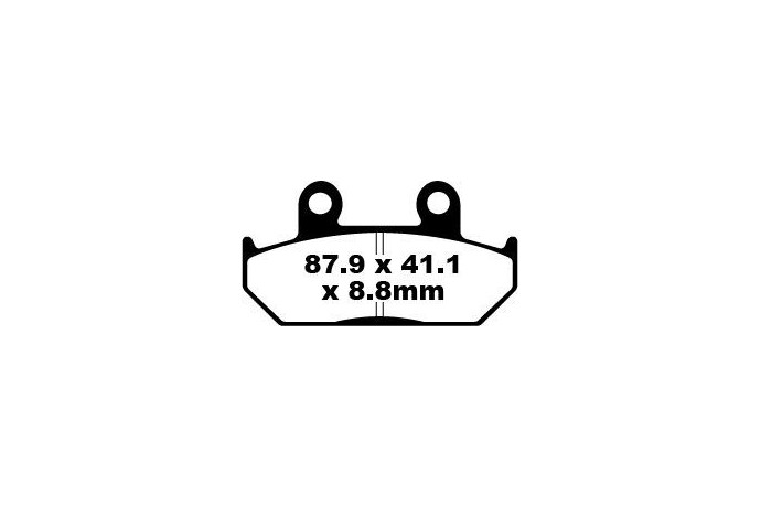 Juego de pastillas de freno EBC FA124/2 FA124/2HH FA124/2V Uso en carretera