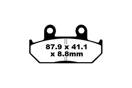 Coppia pastiglie freno EBC FA124 FA124HH Utilizzo strada