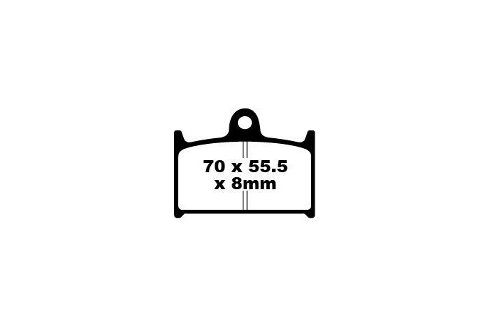 Jeu de plaquettes de frein EBC FA145 FA145HH Utilisation Route