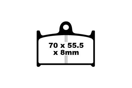 Jeu de plaquettes de frein EBC FA145 FA145HH Utilisation Route