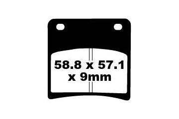 Jeu de plaquettes de frein EBC FA146 FA146HH Utilisation Route